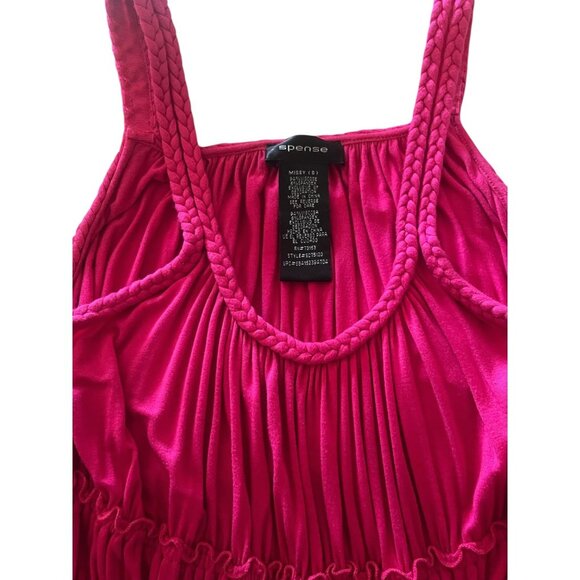 Spense Braided Strap Maxi Dress Flowy Smocked Waist Stretch Summer Dress Size S - Picture 7 of 7